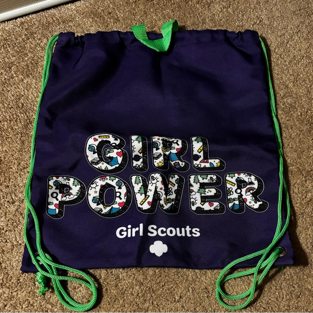 Set of 2 Girl Scouts drawstring bags